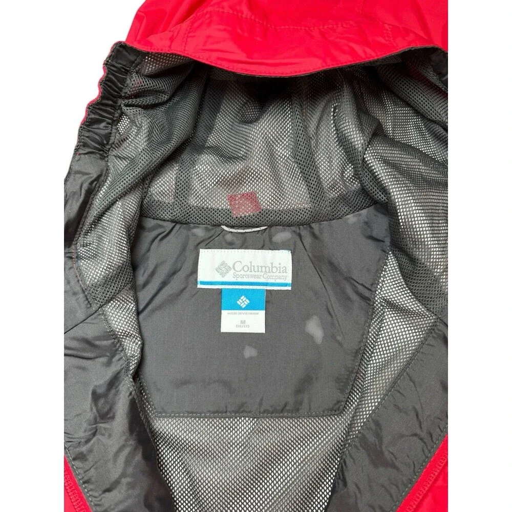 NWT Columbia Rain Jacket Youth Medium Red Waterproof Watertight II